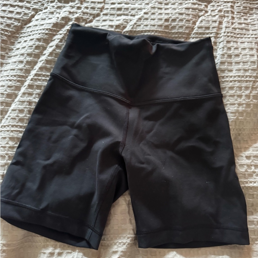 lululemon athletica Black Bike Shorts Wunder Under 6”
